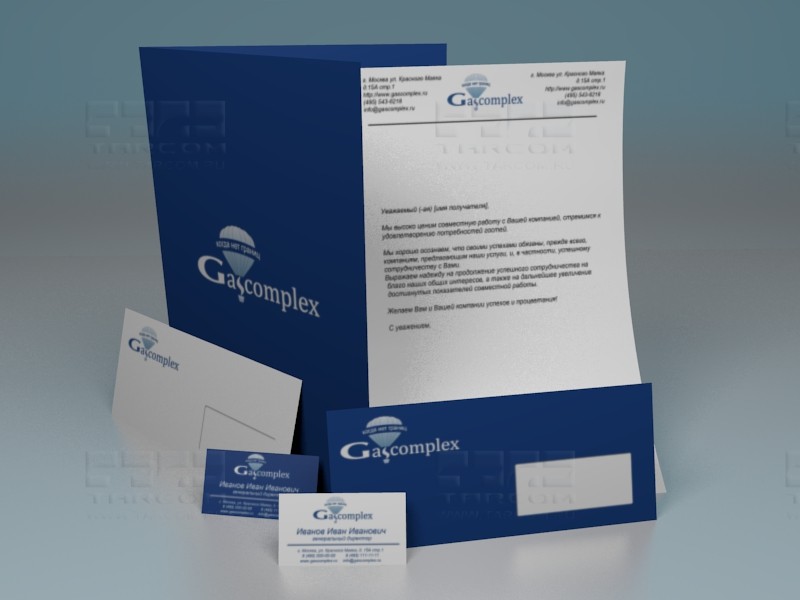 Фирменный стиль компании Gascomplex